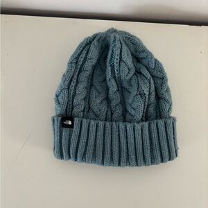 The North Face Teal Cable Knit Hat